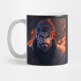 Viking Male Artistic, Walking in Fire Mug